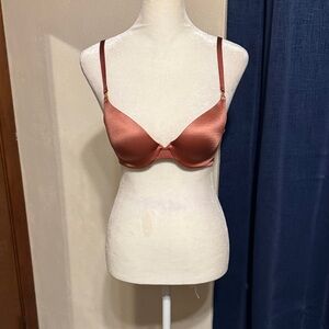 Victoria's Secret Satin Bra in Rich Copper
